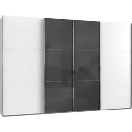 WIMEX Schwebetürenschrank Level by fresh to go 350 x 216 x 0 cm Weiß