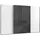 WIMEX Schwebetürenschrank Level by fresh to go 350 x 216 x 0 cm Weiß