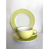 Dibbern SONDERAKTION Solid Color - Kaffeetasse m.U. 0,25 + Teller 21 cm - pistazie - NEU