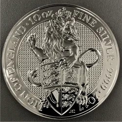 Silbermünze 10oz Lion of England 2017 The Queen's Beasts (Großbritannien)