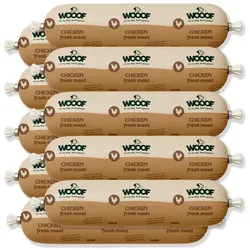 WOOOF Hühnerwurst Frisch | 9 kg Hundewurst | natürlich, ohne Aromen, Duft- und Farbstoffe