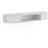 Vicco Lowboard Walter, Weiß 110 x 17.4 cm mit 2 Türen