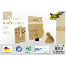 Folia Tonpapier Kraftkarton braun 230 g/qm 50 Blatt