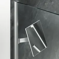 Hüppe Spiegel Select+ für die Dusche Silber Matt
