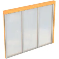 SKANHOLZ Seitenwand Douglasie 305 x 200 cm beige