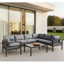 Jet-Line Kreta XXL Loungeset hellgrau