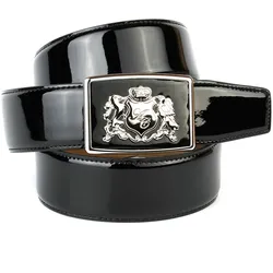 Ledergürtel ANTHONI CROWN, Damen, Gr. 100, schwarz, Leder, unifarben, Gürtel, mit Anthoni Crown Wappen