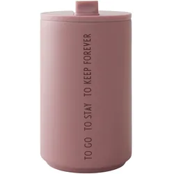 Design Letters - Thermo Cup 0.35 l, To Go To Stay To Keep Forever / ash rose