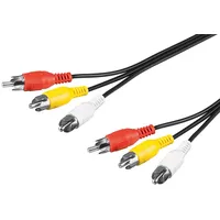 Goobay Composite Audio-Video-Verbindungskabel, 3x Cinch