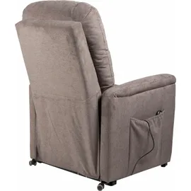 Duo Collection TV-Sessel Stoff 80 x 115 x 93 cm graubraun
