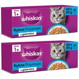 Whiskas Adult Fischsnacks in Gelee 80 x 85 g