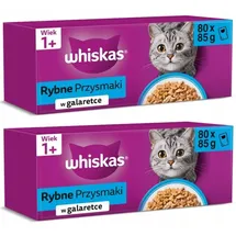 Whiskas Adult Fischsnacks in Gelee 80 x 85 g