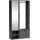 ax living Garderobenschrank Milanoir 100 x 189,4 x 33 cm Grau/Kiefer