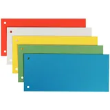 Leitz Trennstreifen 24,0 x 10,5 cm Orange/Weiß/Blau/Grün/Gelb 25 St.