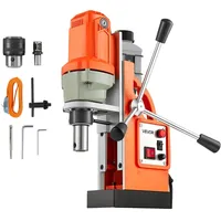 Vevor Magnetbohrmaschine 1200 W 38 mm Bohrdurchmesser, 10000 N Power Mag Bohranlage, 900 U/min Drehzahlen mit Weldonschaft & effizienter Kühlung, für Metalloberflächen Industrie Heimwerker