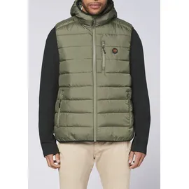 Chiemsee Steppweste CHIEMSEE, Herren, Gr. L (52/54), grün (dusty olive), 100% Polyester, Westen Steppweste