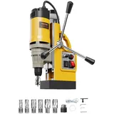 Vevor Magnetbohrmaschine Kernbohrmaschine 1400 W φ50 mm, 12800 N tragbare elektrische Magnetbohrmaschine mit 6 Kernbohrern, 650 U/min Bohrmaschine
