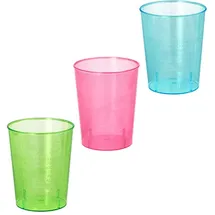 Papstar Starpak Gläser für Schnaps, PS 4 cl Ø 4,2 cm, 5,2 cm farbig sortiert 960 Stück)