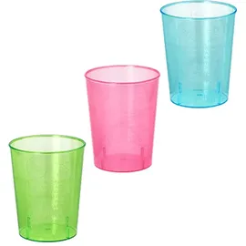 Papstar Starpak Gläser für Schnaps, PS 4 cl Ø 4,2 cm, 5,2 cm farbig sortiert 960 Stück)