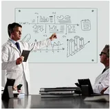 MuCoLa Whiteboard Memoboard Glasboard Esg Sicherheitsglas Milchglas Wandtafel Glastafel Pinnwand Edelstahl - 40x70