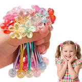 Evadollina Haargummis Mädchen, 14 Stück Haargummi, Haargummis, Haarschmuck Mädchen, Haarspangen Mädchen, Kugelförmige Kinderstirnbänder, Weihnachtsgeschenke