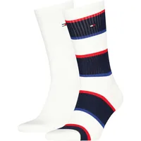 Socken TOMMY HILFIGER, Damen, Gr. 39-42, weiß, Obermaterial: 68% Baumwolle, 29% Polyamid, 3% sonstige Fasern, Socken Socken