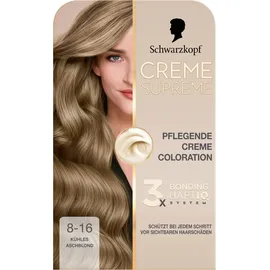 creme supreme Pflegende Creme Coloration 8-16 kühles aschblond 100 %