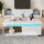 Okwish Couchtisch Weiß Spanplatte 100 x 50 x 40 cm