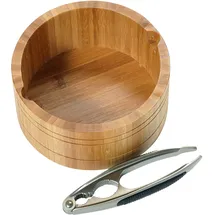 KESPER Snackschale Bambus 2-tlg. inkl. Nussknacker Ø 17 cm H: 8 cm
