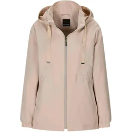 GOLDNER Kurzgröße: Freizeitjacke mit Kapuze in beige | Gr.: 24