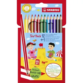 DreikantBuntstifte Trio dick, 12+1 PromoEtui