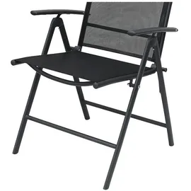 Mojawo Hochlehner Klappstuhl 54 x 54 x 106 cm schwarz