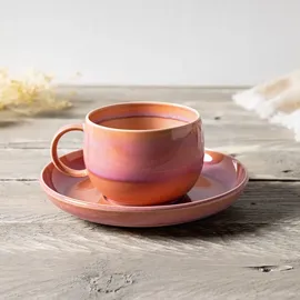 Villeroy & Boch Kaffeetasse mit Untertasse 0,19 l Rosa
