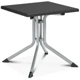 Kettler Klapptisch 70 x 70 x 74 cm Silber/Anthrazit