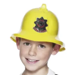 Gelber Feuerwehr Helm für Kinder - OS