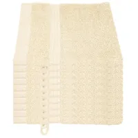 Julie Julsen Bio Waschhandschuh-Set 10 STK. 15x21 Pastell Beige 100% Baumwolle Frotte 550g/m2