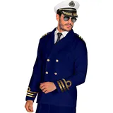 Widmann W WIDMANN MILANO Party Fashion - Kostüm Admiral Kapitänsjacke, Jackett, Matrose, Kapitän, Uniform, Faschingskostüme