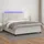 vidaXL Boxspringbett mit Matratze & LED Weiß 180x200 cm Kunstleder