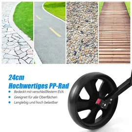 lifezeal COSTWAY Golftrolley Golfwagen mit Anzeigetafel, Golf Push Cart Golfcaddy schwarz