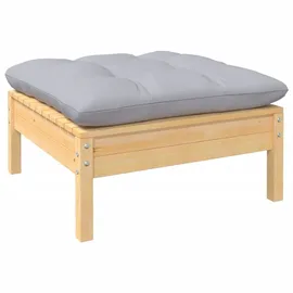 vidaXL Garten-Lounge-Set 8-tlg. grau Kiefernholz