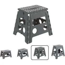 ARREGUI Kleiner Klapphocker 32 x 32 x 32 cm Grau