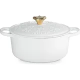 Le Creuset Bräter CHRISTMAS weiss, Pfanne + Kochtopf, Weiss