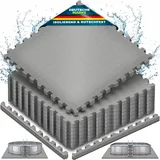tillvex Pool Bodenschutzmatte grau 62,5x62,5 cm