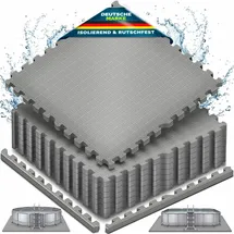 tillvex Pool Bodenschutzmatte grau 62,5x62,5 cm