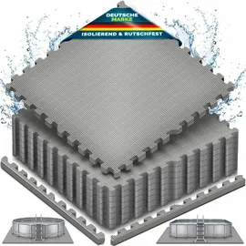 tillvex Pool Bodenschutzmatte grau 62,5x62,5 cm