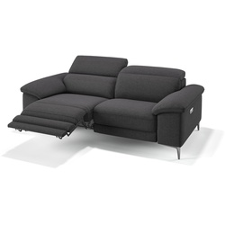 Zweisitzer Sofa SIENA Stoffsofa Couch - grau