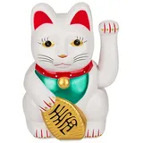Out of the Blue Hängedekoration Winkekatze Glückskatze Maneki Neko mit Wackelarm weiß