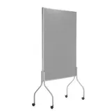 rocada Trennwand 8100V22, grau 122,0 x 196,0 cm mit Rollen