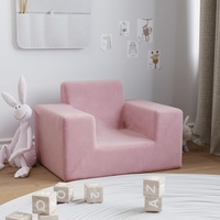 vidaXL Kindersofa Rosa Weich Plüsch