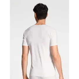 CALIDA Cotton Code V-Shirt Weiß Baumwolle Small Herren